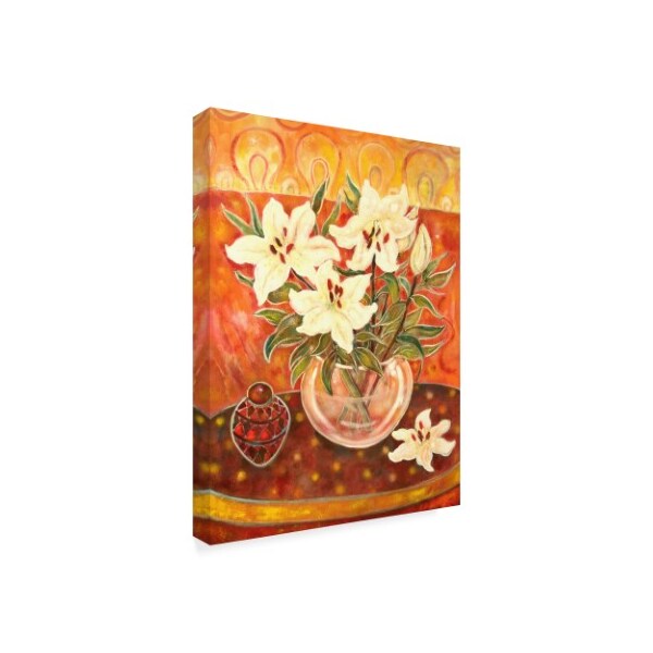 Lorraine Platt 'Lilies And Pot' Canvas Art,24x32